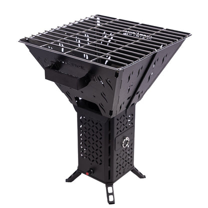 InstaFire Inferno Pro with Chimney Grill attached on a white background