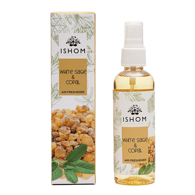 ISHOM | White Sage & Copal Air Smudge Spray | Earthy, Soft,Powerful | 100 ML (Copal)