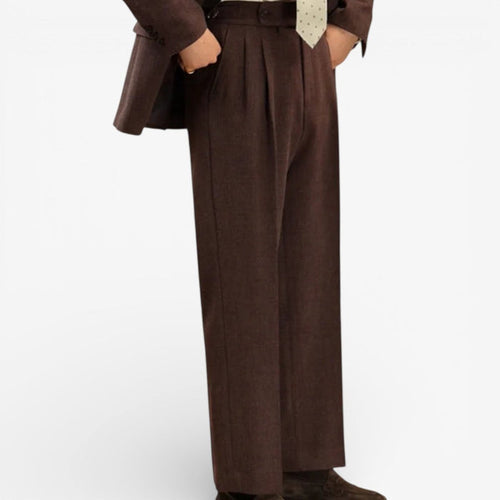 Italian style business casual pants - AntoniosClothing - Grey