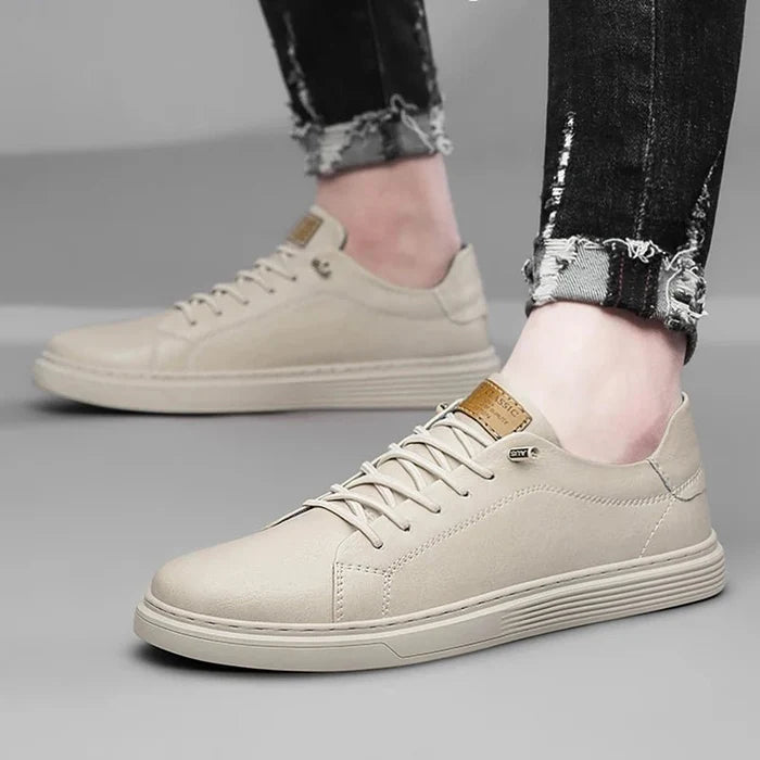 Italian style genuine leather shoes - AntoniosClothing - Black- no fur