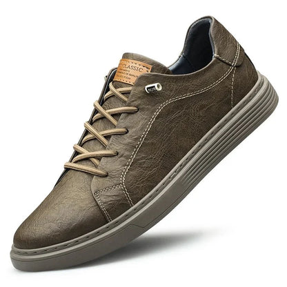 Italian style genuine leather shoes - AntoniosClothing - Black- no fur