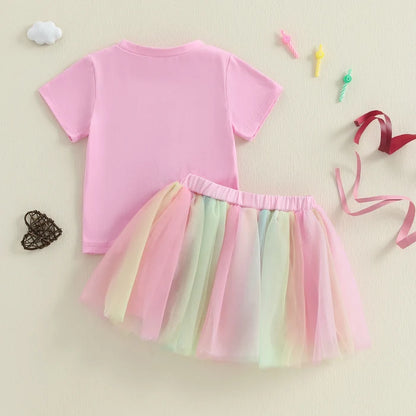 IT'S MY BIRTHDAY Pink Tutu Skirt Outfit