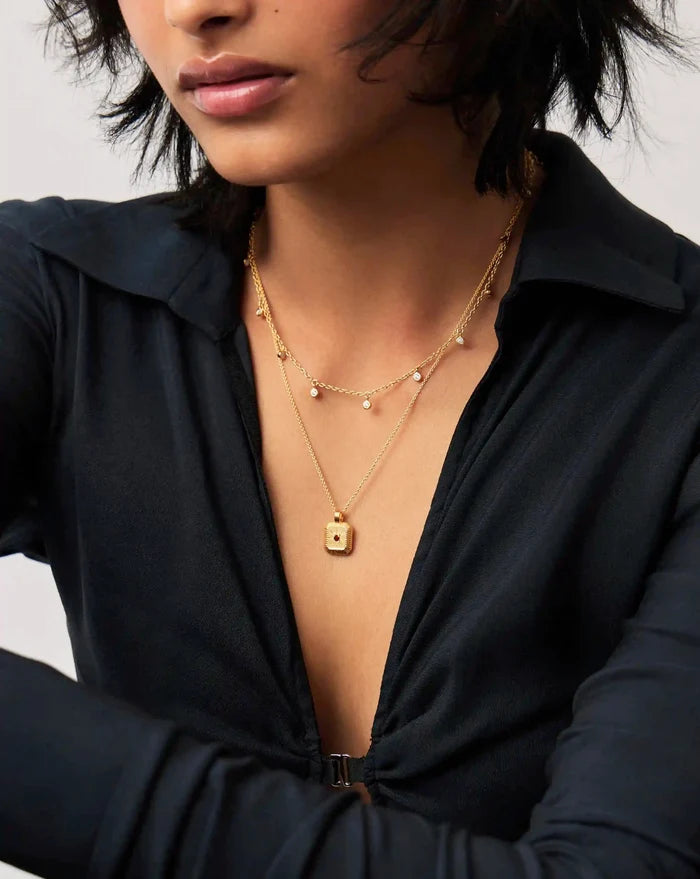 January Birthstone Pendant Necklace | 18k Gold Vermeil/Garnet Necklaces Missoma
