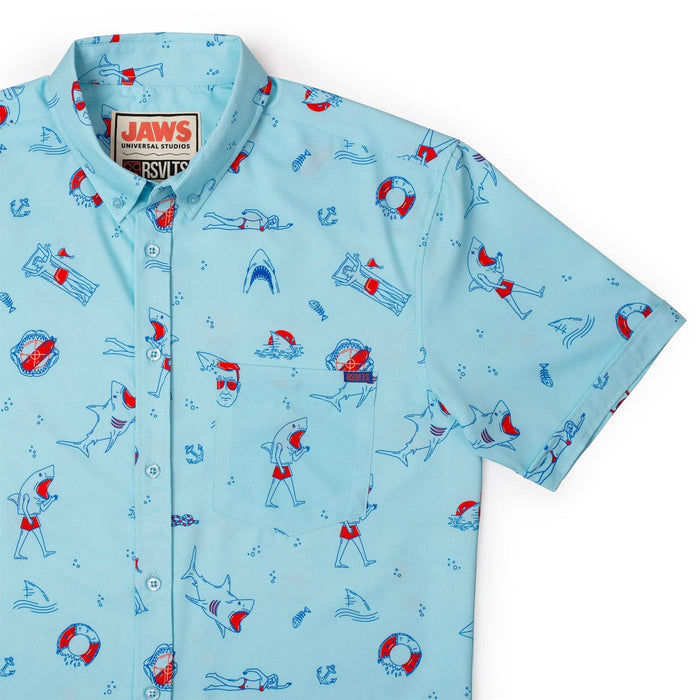RSVLTS Jaws Short Sleeve Shirt Jaws "Amity Island Welcomes You" – KUNUFLEX Short Sleeve Shirt