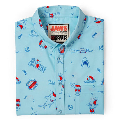 RSVLTS Jaws Short Sleeve Shirt Jaws "Amity Island Welcomes You" – KUNUFLEX Short Sleeve Shirt