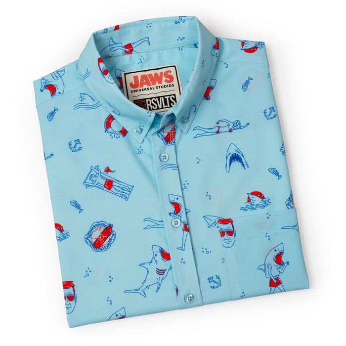 RSVLTS Jaws Short Sleeve Shirt Jaws "Amity Island Welcomes You" – KUNUFLEX Short Sleeve Shirt