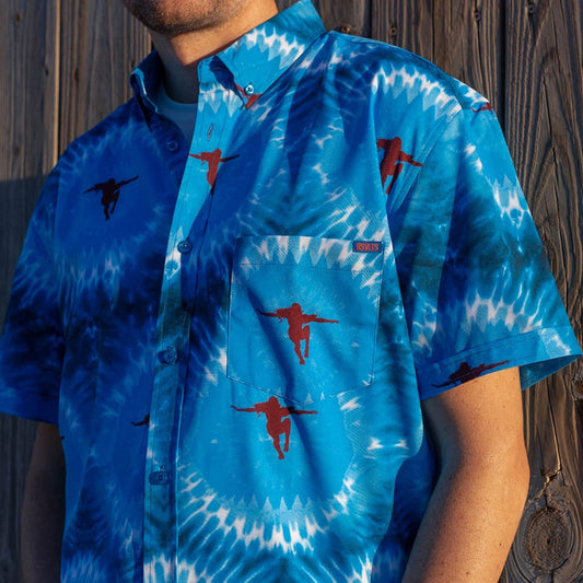 RSVLTS RSVLTS Jaws "Night Swim" – KUNUFLEX Short Sleeve Shirt