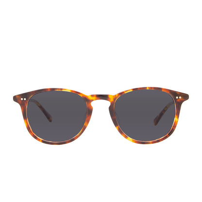 prescription sunglasses - JAXSON - AMBER TORTOISE + CLEAR prescription glasses in polarized lens front