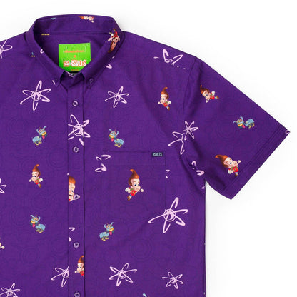 RSVLTS XS Nickelodeon Jimmy Neutron "Brain Blast" _ KUNUFLEX Short Sleeve Shirt