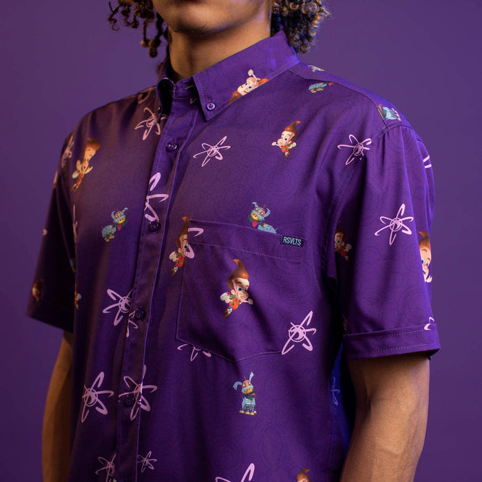 RSVLTS Nickelodeon Jimmy Neutron "Brain Blast" _ KUNUFLEX Short Sleeve Shirt