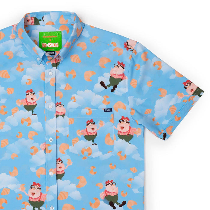 RSVLTS XS Nickelodeon Jimmy Neutron "Carl Croissants" _ KUNUFLEX Short Sleeve Shirt
