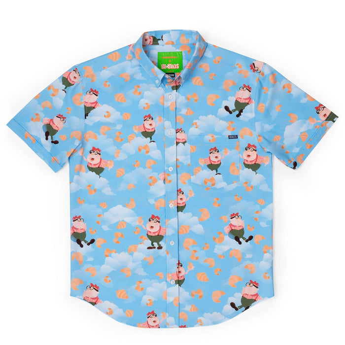 RSVLTS Nickelodeon Jimmy Neutron "Carl Croissants" _ KUNUFLEX Short Sleeve Shirt