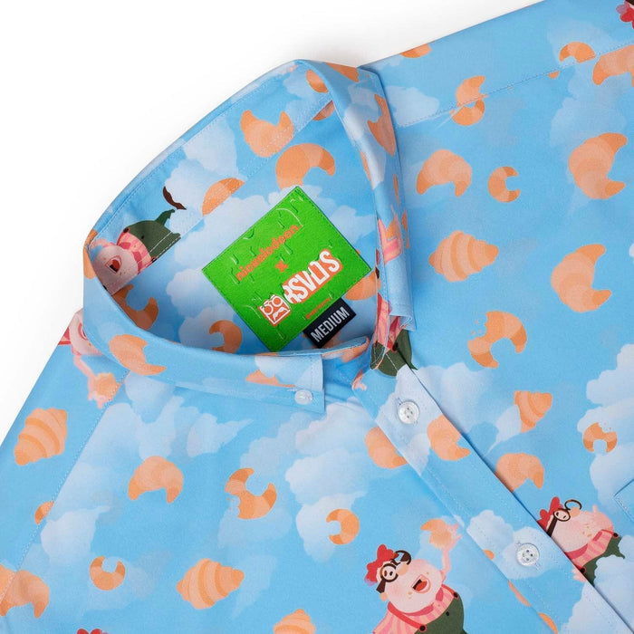 RSVLTS Nickelodeon Jimmy Neutron "Carl Croissants" _ KUNUFLEX Short Sleeve Shirt