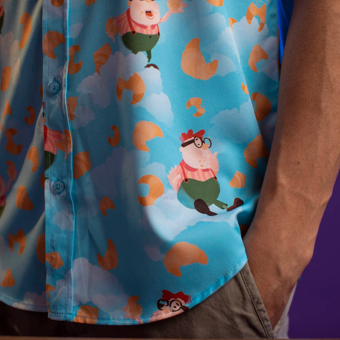 RSVLTS Nickelodeon Jimmy Neutron "Carl Croissants" _ KUNUFLEX Short Sleeve Shirt