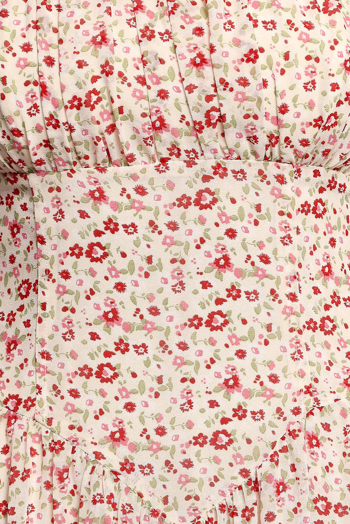 Petal and Pup USA DRESSES Jody Strapless Maxi Dress - Floral (Hold for Rack)