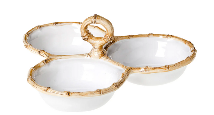 Juliska - Bamboo 9" Triple Server - Natural