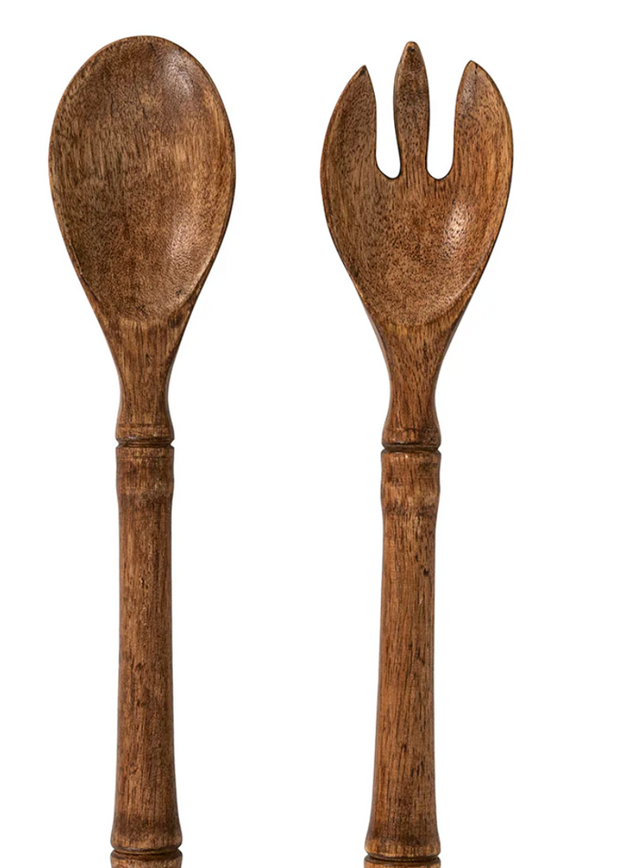 Juliska Bilbao Wood Salad Servers