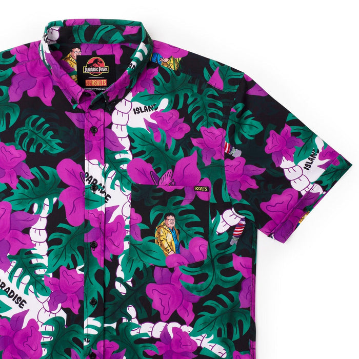 RSVLTS XS Jurassic Park Short Sleeve Shirt Jurassic Park "Nobody Cares" – KUNUFLEX Short Sleeve Shirt