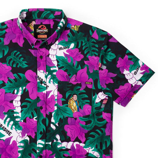 RSVLTS XS Jurassic Park Short Sleeve Shirt Jurassic Park "Nobody Cares" – KUNUFLEX Short Sleeve Shirt