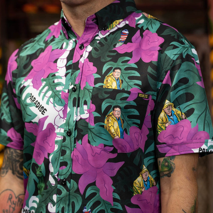RSVLTS RSVLTS Jurassic Park "Nobody Cares" – KUNUFLEX Short Sleeve Shirt