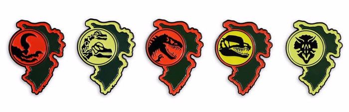 Jurassic Park Paddock Sign Pin Series