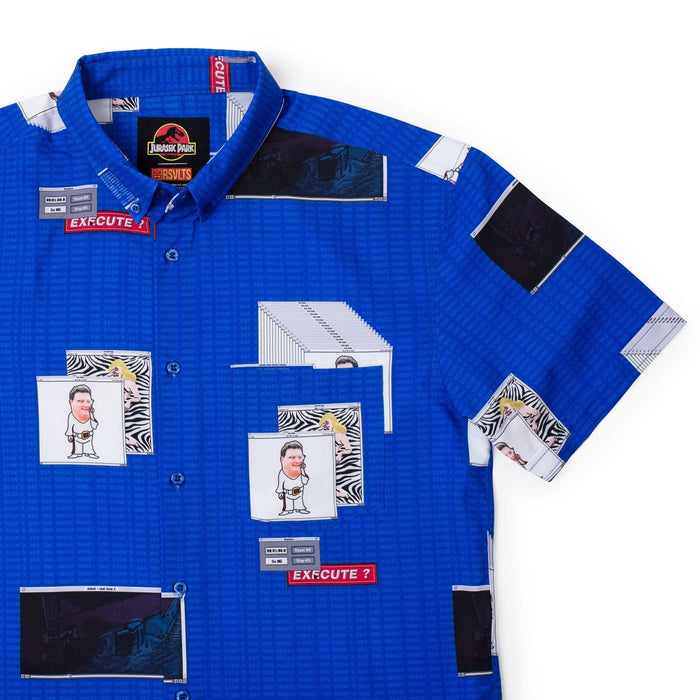 RSVLTS Jurassic Park Short Sleeve Shirt Jurassic Park "The Nedry Code" – KUNUFLEX Short Sleeve Shirt