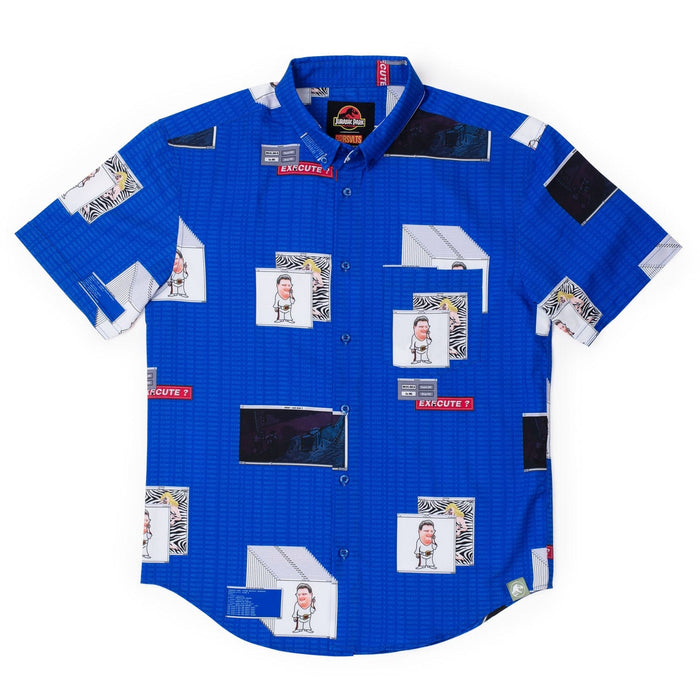 RSVLTS XS Jurassic Park Short Sleeve Shirt Jurassic Park "The Nedry Code" – KUNUFLEX Short Sleeve Shirt