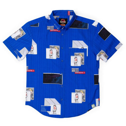 RSVLTS XS Jurassic Park Short Sleeve Shirt Jurassic Park "The Nedry Code" – KUNUFLEX Short Sleeve Shirt