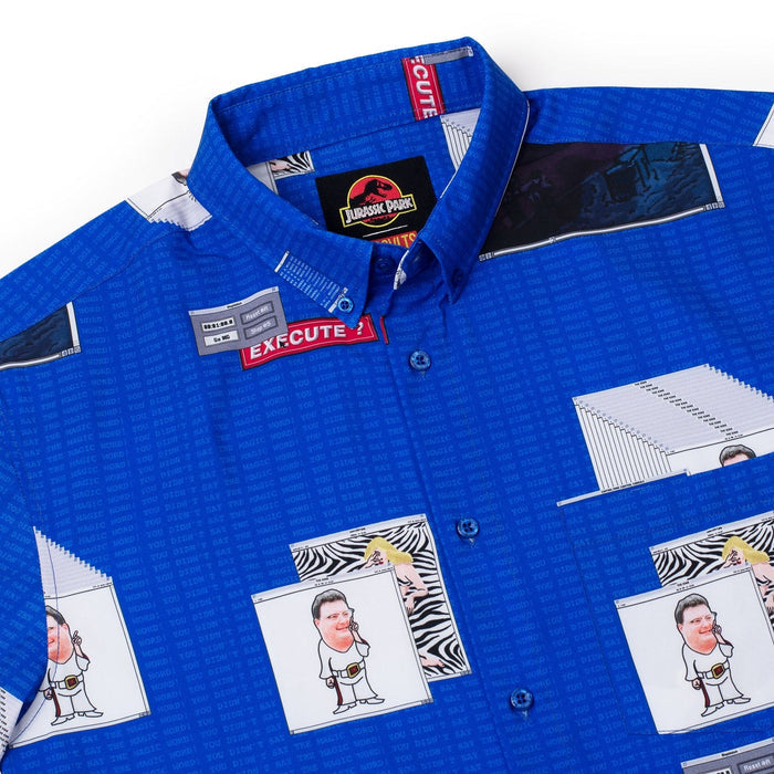 RSVLTS Jurassic Park Short Sleeve Shirt Jurassic Park "The Nedry Code" – KUNUFLEX Short Sleeve Shirt