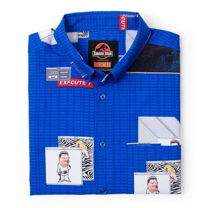 RSVLTS Jurassic Park Short Sleeve Shirt Jurassic Park "The Nedry Code" – KUNUFLEX Short Sleeve Shirt
