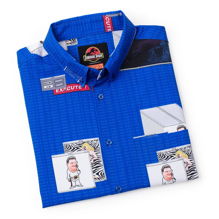 RSVLTS Jurassic Park Short Sleeve Shirt Jurassic Park "The Nedry Code" – KUNUFLEX Short Sleeve Shirt