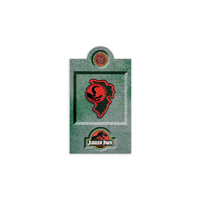Jurassic Park – Velociraptor Paddock Sign Enamel Pin