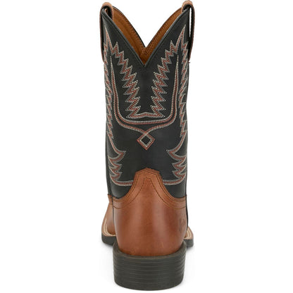 Justin Men's Gage 11" Western Boot in Tan Brown/Black