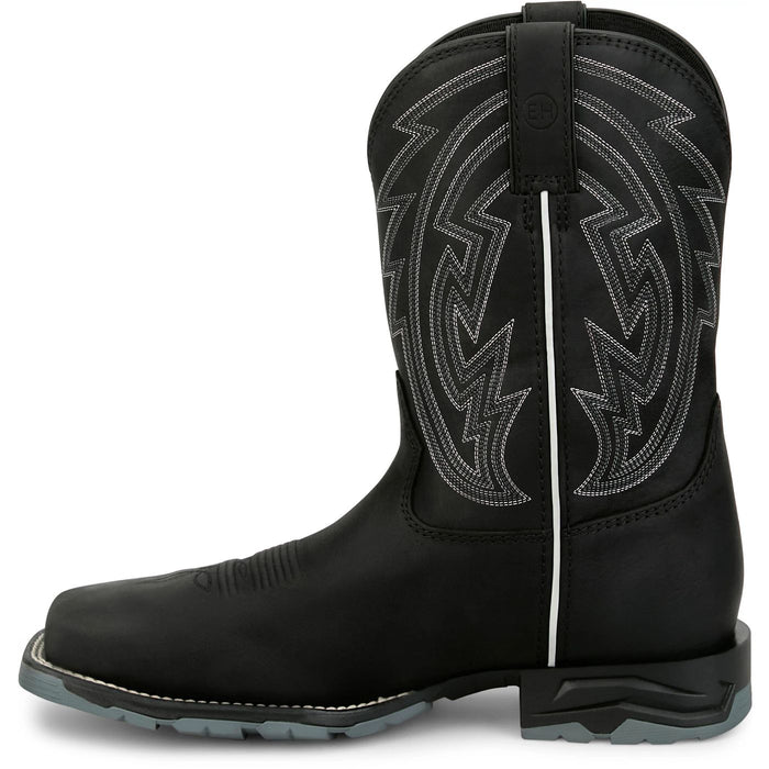 Justin Men's Lytle 11" Waterproof Steel Toe Boot in Black
