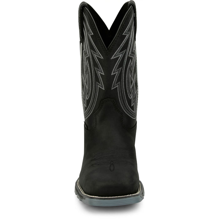 Justin Men's Lytle 11" Waterproof Steel Toe Boot in Black