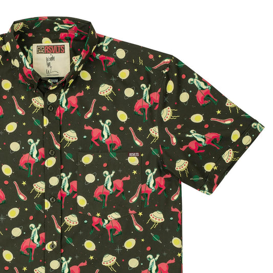 RSVLTS Justin Warner Short Sleeve Shirt Justin Warner "Space Cowboy" – KUNUFLEX Short Sleeve Shirt