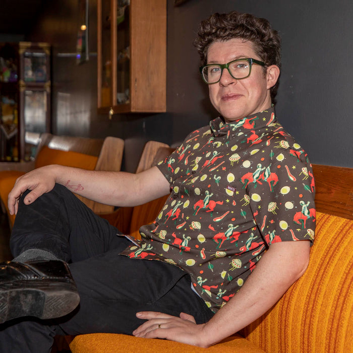 RSVLTS Justin Warner Short Sleeve Shirt Justin Warner "Space Cowboy" – KUNUFLEX Short Sleeve Shirt