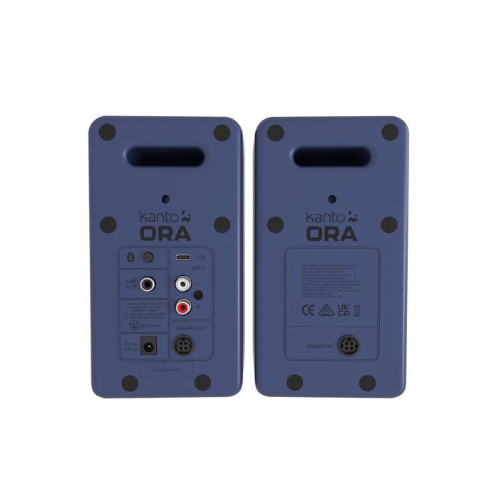 Kanto Ora Powered Reference Desktop Speakers with Bluetooth Indigo Indigo