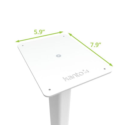 Kanto ST28 Speaker Stands Pair 28 Inch with MDF Base White White
