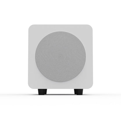 Kanto SUB6 200W 6 Inch Vinyl Subwoofer - Matte White with White Grill White with White Grill