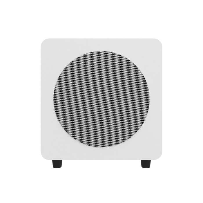 Kanto SUB8 Vinyl Subwoofer Matte White with White Grill White with White Grill