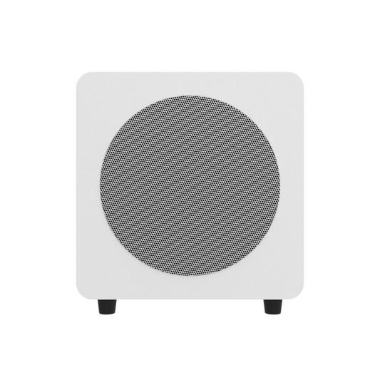 Kanto SUB8 Vinyl Subwoofer Matte White with White Grill White with White Grill