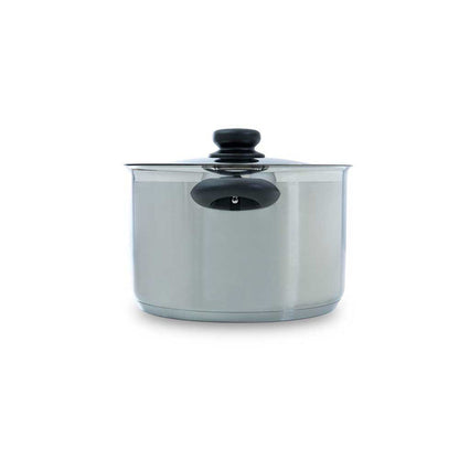Karaat+ soeppan 24 cm 6,2 liter zilver zijaanzicht