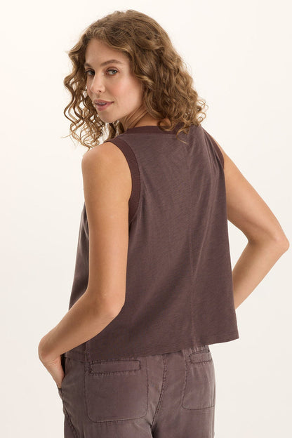 XCVI Katrine Soft Twill Elevated Tank