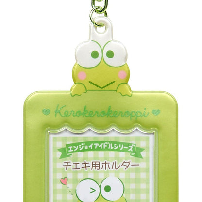 Keroppi Mascot Photo Holder Charm Accessory Japan Original
