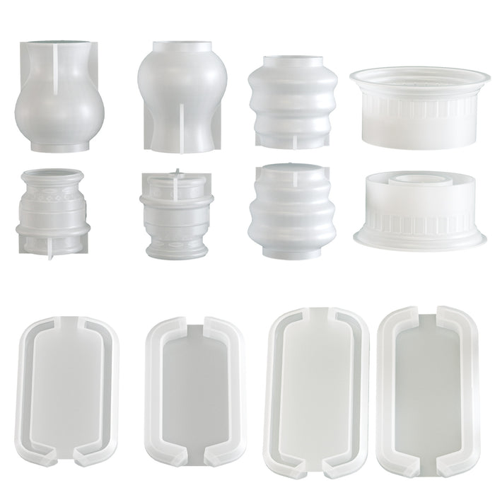 Kerosene Lamp Camping Lantern Ornament Set Resin Mold