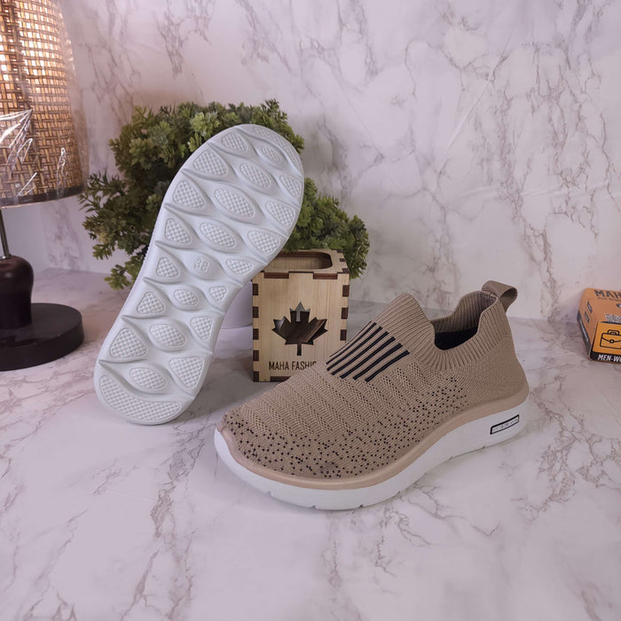 Khaki Women Slip On Sneakers - Maha fashions -  Women Footwear