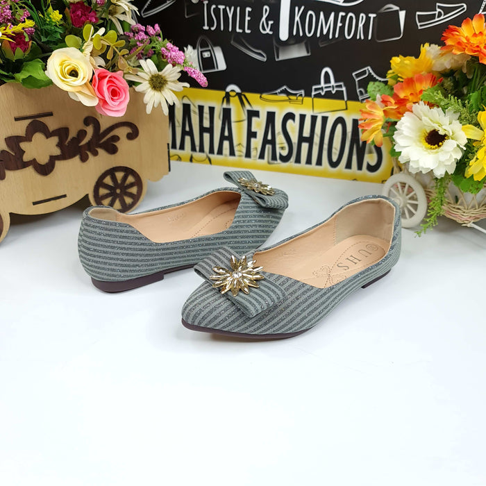 Kids Grey Buckle Pumps - Maha fashions -  Kids Pumps
