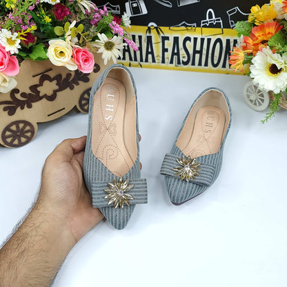 Kids Grey Buckle Pumps - Maha fashions -  Kids Pumps