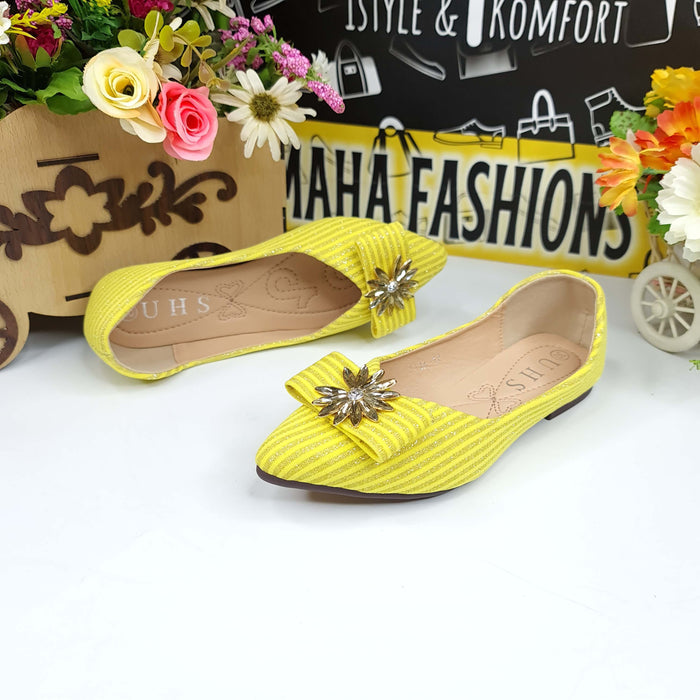 Kids Yellow Buckle Pumps - Maha fashions -  Kids Pumps